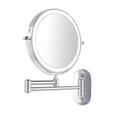 Norvo LED Vergrootspiegel | Oplaadbaar | Cosmetica & Bad | Chroom Zilver