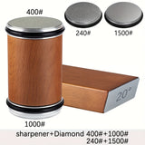 Schleifstein-Set EdgeCraft DuoSharp | Diamantsteen met Magnetische Bevestiging | 15° & 20° Slijphoek | Hout & Metaal