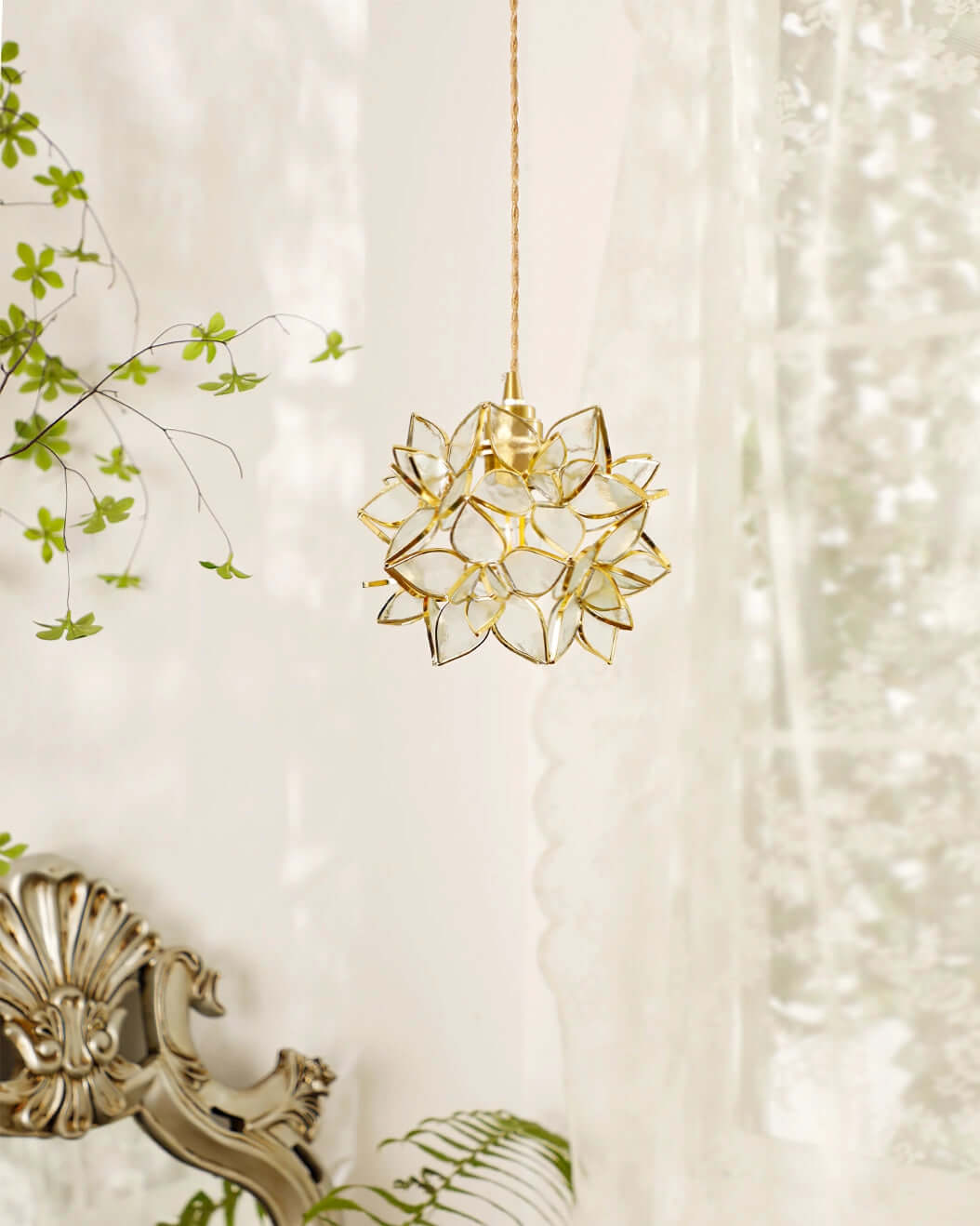 Elegante Hanglamp met Schelp Design