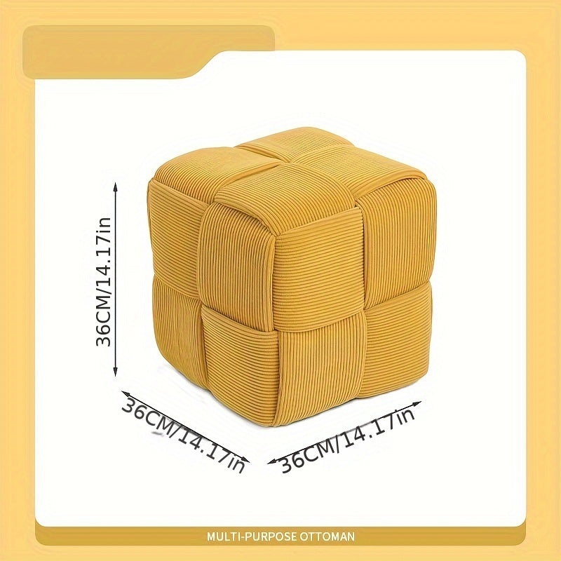 CordyCube Ottoman – Chic Ontwerp en Comfort in Één