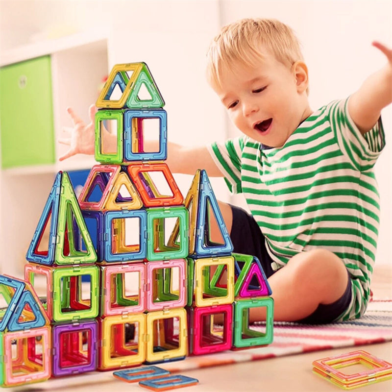 Magnetische Bouwstenen voor Kinderen – Leer Speelgoed met 118/148 Onderdelen