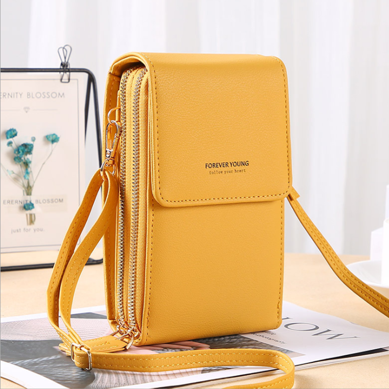 Touchscreen Telefoontas met Portemonnee‑functie – Compacte Crossbody voor Dagelijks Gebruik