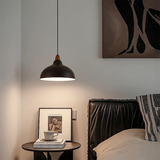 Scandinavische Houten & Metalen Hanglamp – Moderne Nordic Elegantie