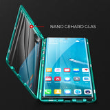 Magnetisch gehard glas Dubbelzijdige Telefoonhoes voor Samsung