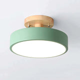 Minimalistische Houten LED Plafondlamp – Dimbaar 36W Natuurlijke Elegant