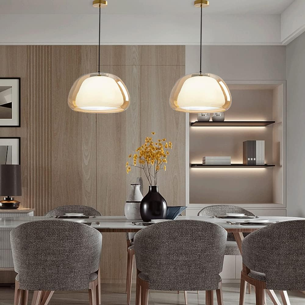 Le Dôme Cristallin | Glazen Koepel | Verstelbare Kabel | Modern Design | E27 Fitting | Geschikt voor Keuken, Woonkamer of Eetkamer | Minimalistische Interieurs | Ideaal voor Thuis en Bedrijf ruimtes