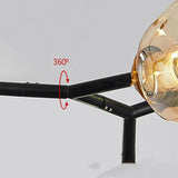 Nordic Glass Ball LED Kroonluchter – Moderne Plafondlamp