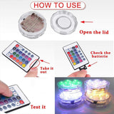 Waterdichte LED-lamp met magnetische zuignap en afstandsbediening