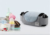 Kinderwagen Tas Organizer – Universele Baby Accessoires Trolley Tas met Bekerhouder voor Gemak tijdens Reizen met Pasgeborenen