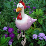 Speelse Tuinkippen Decoratie - Vrolijke Buitenaccessoires