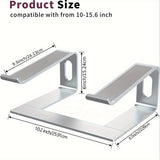 Aluminium Laptopstandaard – Ergonomisch en Ventilerend