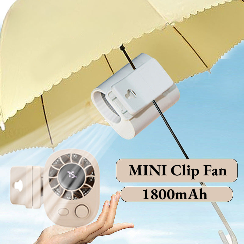 BreezeClip Mini Ventilator – Krachtige Koeling, Overal en Altijd