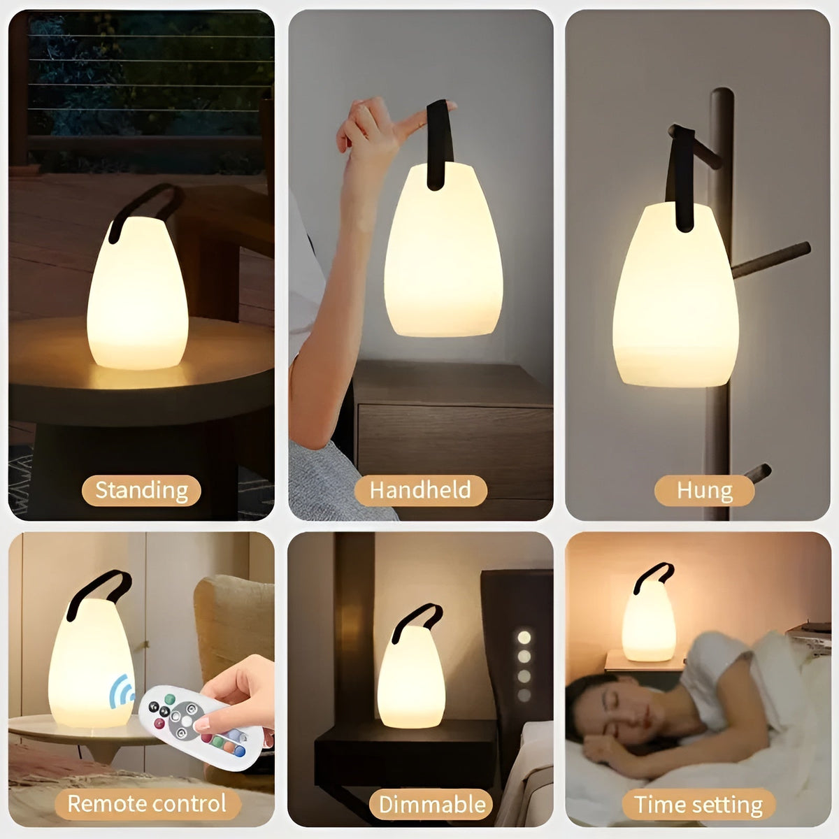 Waterdichte Draadloze LED Tafellamp voor Binnen & Buiten - Lumora