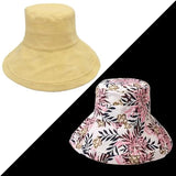 Blossom Hat | Blijf stijlvol en schaduwrijk met deze breedgerande dubbelzijdige hoed!