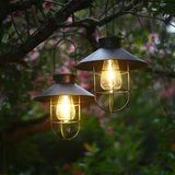 Set van 2 Solar Retro Lantaarns – Vintage Hanglampen voor Tuin en Balkon