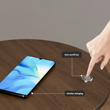 Moderne Bijzettafel – Duurzaam Stalen Frame met Steen- of Houten Afwerking
