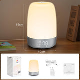 Norvo | Aurora Wake-Up Light – Zonsopgang Alarmklok met Natuurlijke Geluiden & USB-C