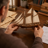 Klassiek Houten Zeilschip Model – Gedetailleerde 3D Puzzel voor Schepenliefhebbers