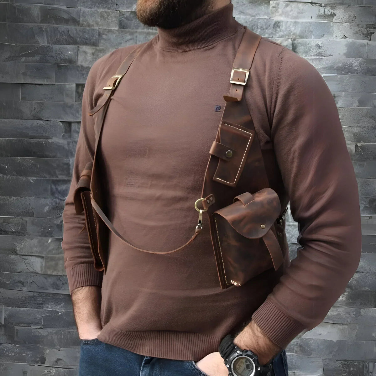 Nieuwe Lederen Diefstalbeveiligingsriem (5 Kleuren)