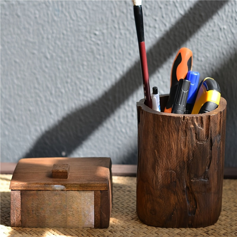 NatureWood Pennenhouder – Authentieke Sfeer voor je Werkplek