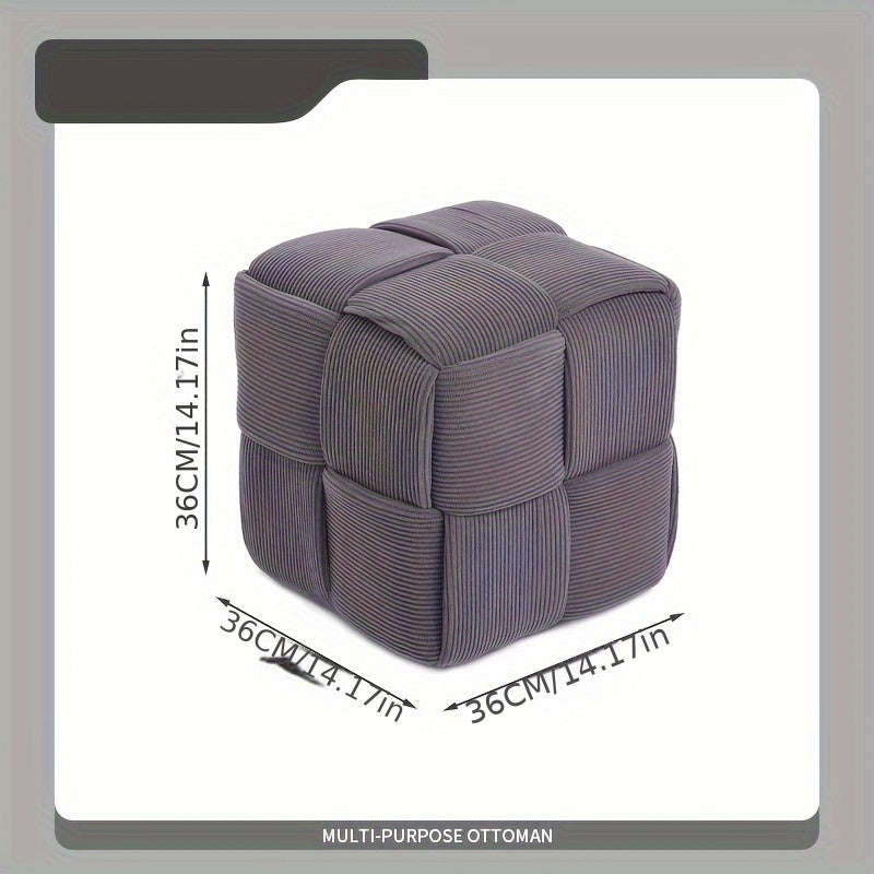 CordyCube Ottoman – Chic Ontwerp en Comfort in Één