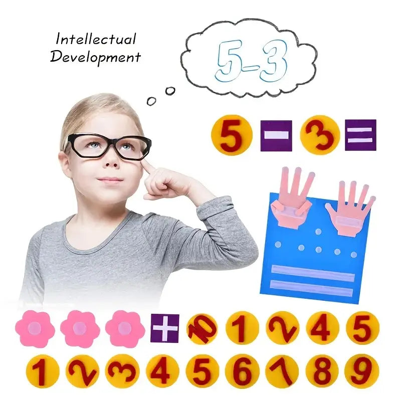 Vilt telspel voor kinderen – Leerzaam spel voor het bevorderen van cijfers en motoriek