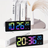 RGB Digitale Wekker – Stemgestuurd, Dubbel Alarm en Temperatuurweergave