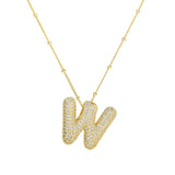 Diamanten Ketting met Letter
