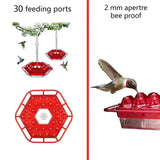 Mierenbestendige Hummingbird Feeder voor Buiten met Hangperch