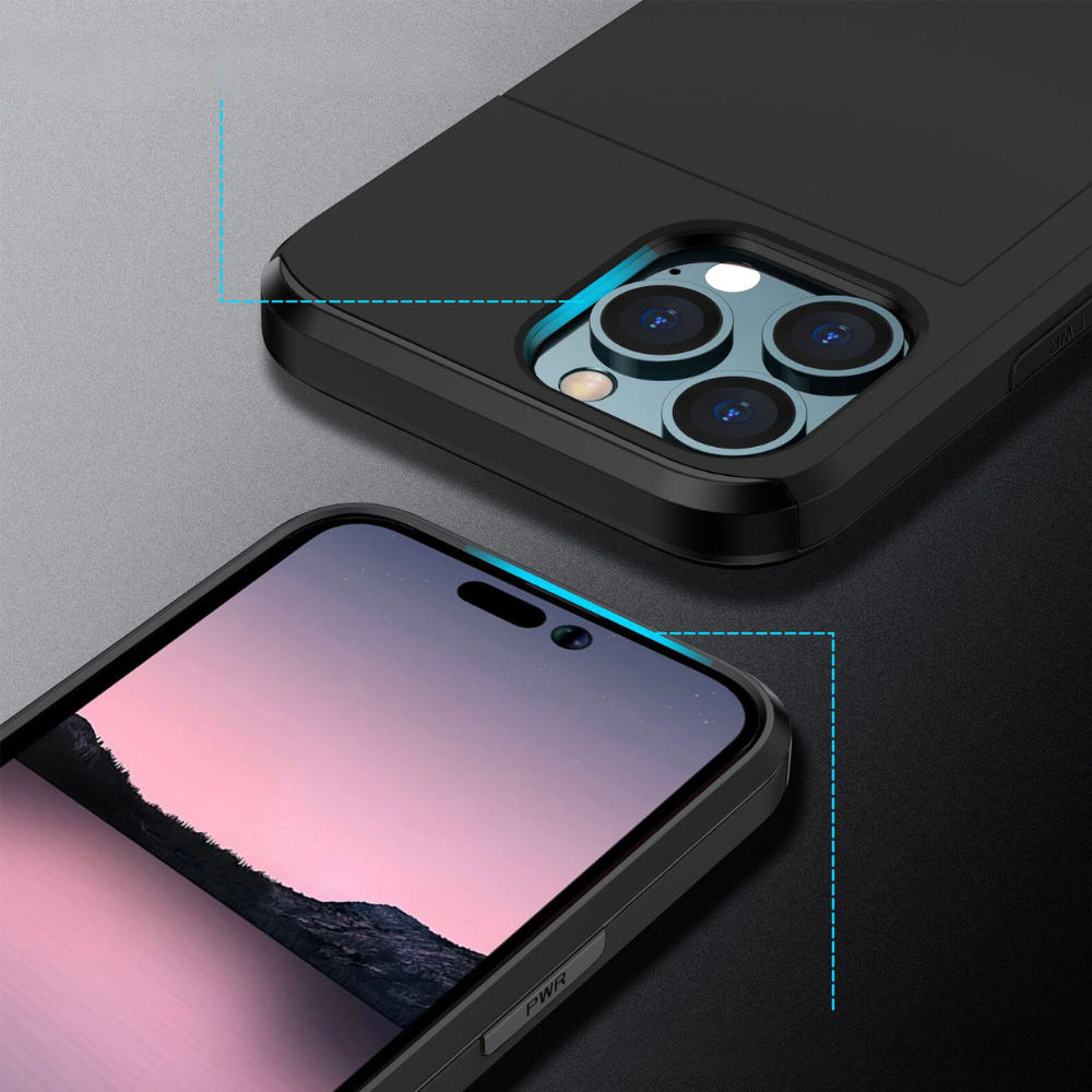 MobuLux | iPhone Portemonnee Hoesje | Luxe Telefoonhoes met Kaartvak en Bescherming