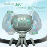 USB Oplaadbare Handheld Koelventilator voor Reizen