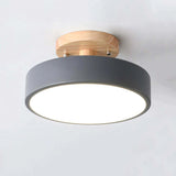 Minimalistische Houten LED Plafondlamp – Dimbaar 36W Natuurlijke Elegant