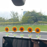 SunnyRide - Schattig zonnebloem auto-ornament