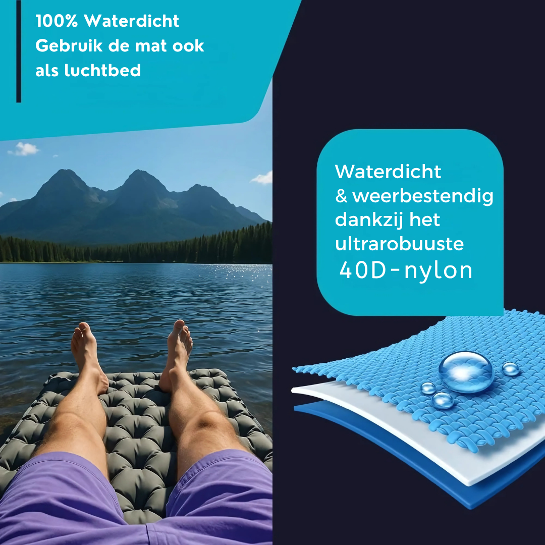 ErgoMat - Ultralicht en compact slaapmatje – perfect voor onderweg.