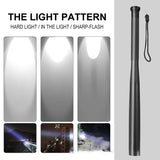 Baseball Bat Vorm LED Zaklamp | Aluminium Legering, 3 Verlichtingsmodi | Nood- en Utiliteitsgebruik
