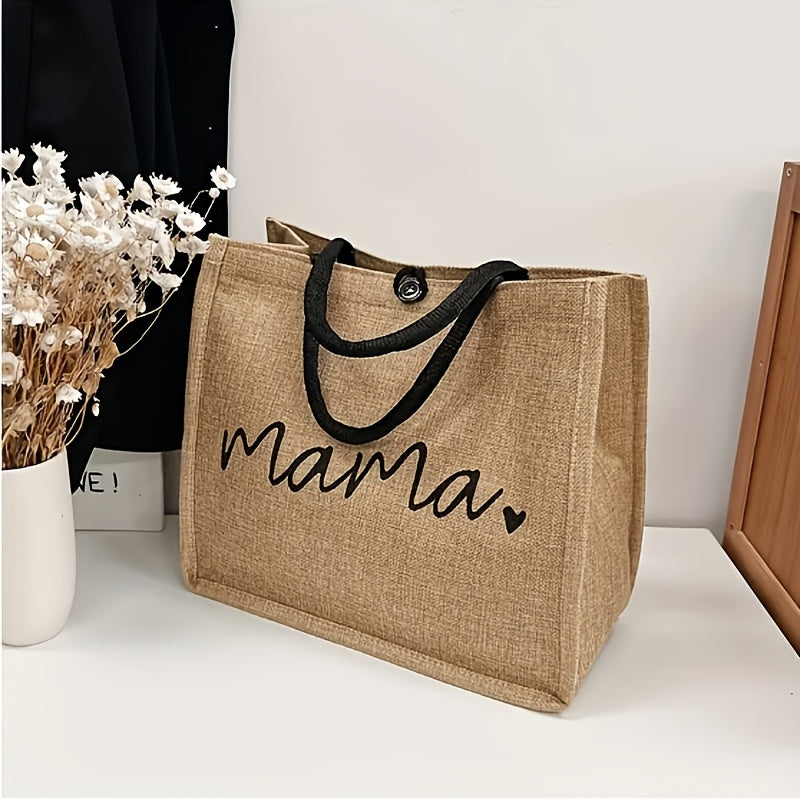 Mama Jute Shopper – Stijlvol, Duurzaam en Praktisch voor Elke Dag