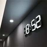 TimeGlow 3D LED Wandklok – Digitale Klok met Instelbare Verlichting