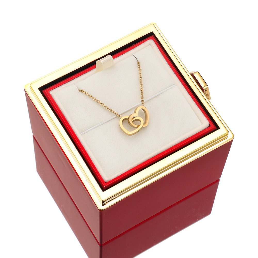 Ketting & Roos in luxe sieradendoos met verborgen verrassing - Lunavia
