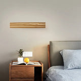 Moderne Gebroken Houten Wandlamp – Natuurlijke LED Sfeerverlichting