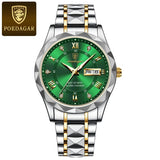Waterdichte luxe herenarmbandhorloge van topmerk met lichtfunctie