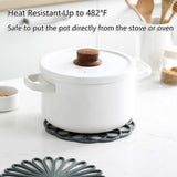 Set van 3 siliconen onderzetters: Hittebestendige warmte pads