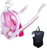 Snorkelmasker met anti-condensdoeken, 180-graden panoramisch uitzicht HD