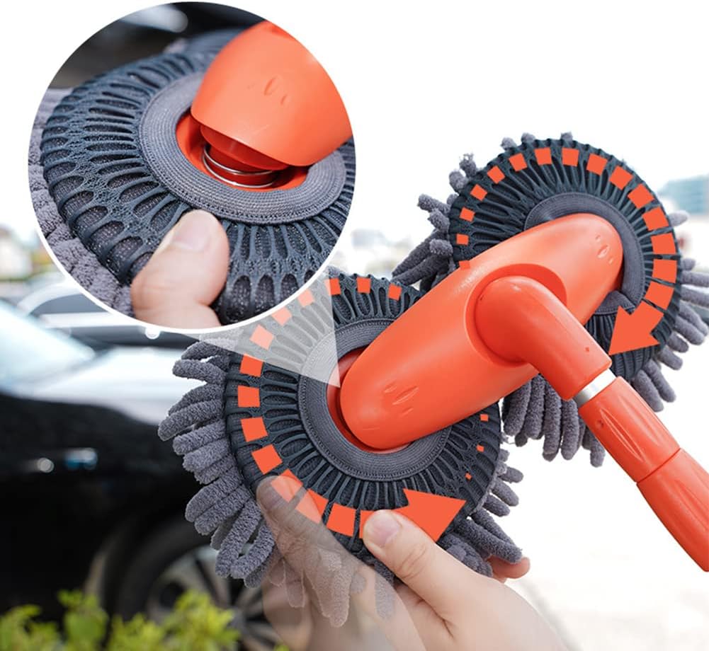 Uittrekbare Autoborstel | Verstelbaar & Telescopisch | Multifunctioneel voor Auto's & Huishouden