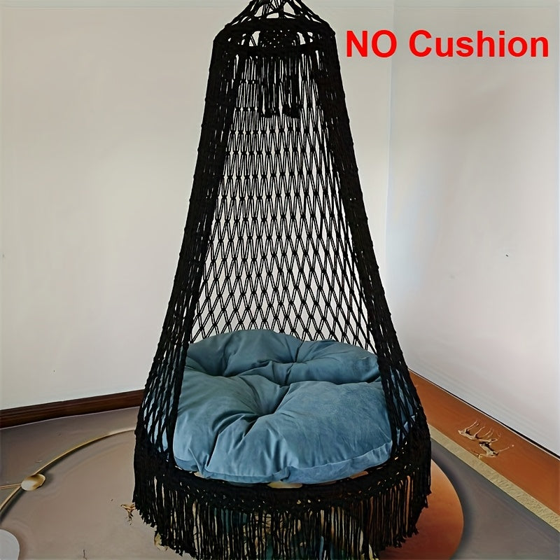 BohoSwing Handgeweven Hangstoel – Relaxte Bohemian Vibes