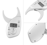Digitale lichaamsvetmeter, huidplooimeter, LCD-display, analyser, meetlint, slankheidsweegschaal, gewichtsverlies, antislip handvat