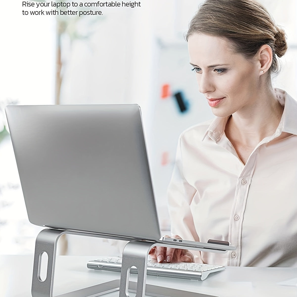 ErgoLift Laptopstandaard – Verhoogd Werken met Stijl en Stabiliteit