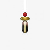 Moderne Hanglamp met Gekleurd Glas