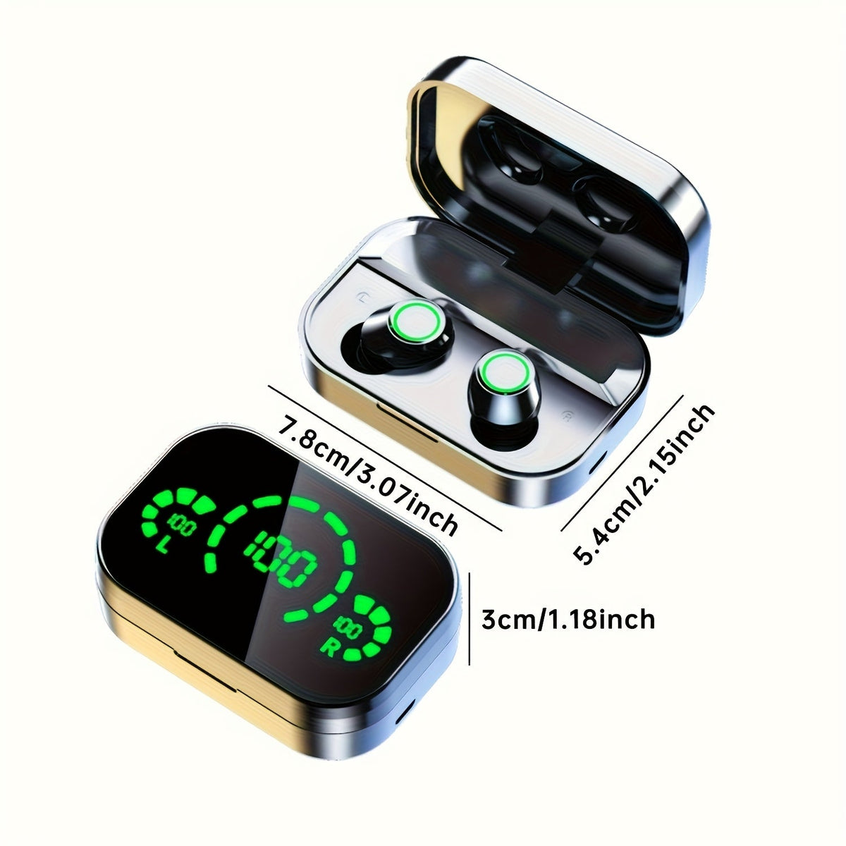 Draadloze Stereo Oordopjes met Oplaadcase – Sportief, Comfortabel en High-Fidelity Geluid