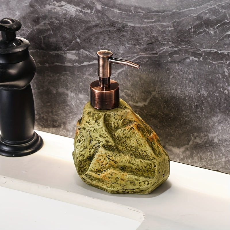 Rustieke Zeepdispenser Steenlook – Functioneel en Sfeervol