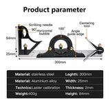 Multifunctionele combinatiehoekmeter-set, maak het werk efficiënter! 💼🏃‍♂️